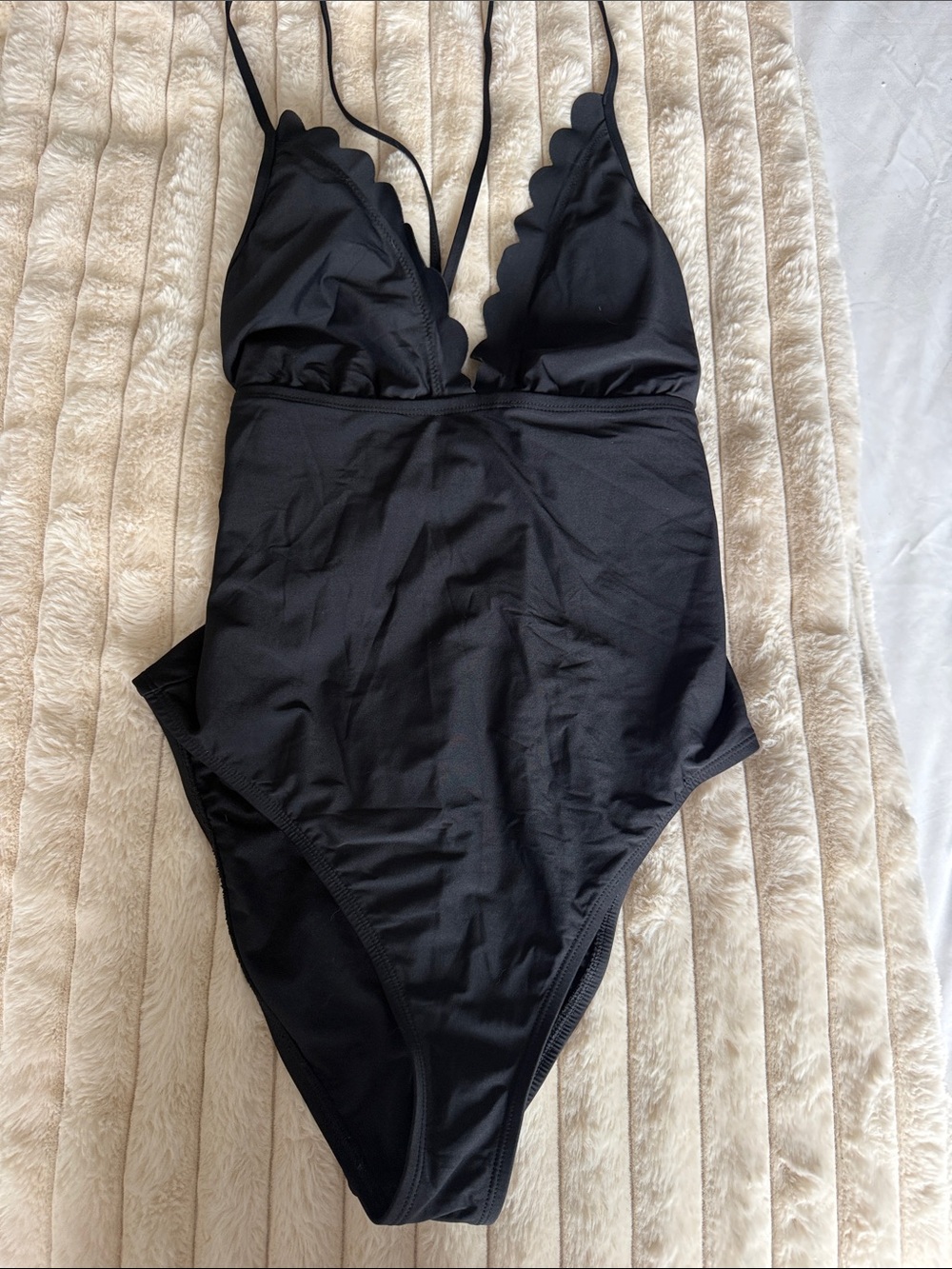 La Blanca Black One-Piece Swimwear with Subtle Strap Detail
